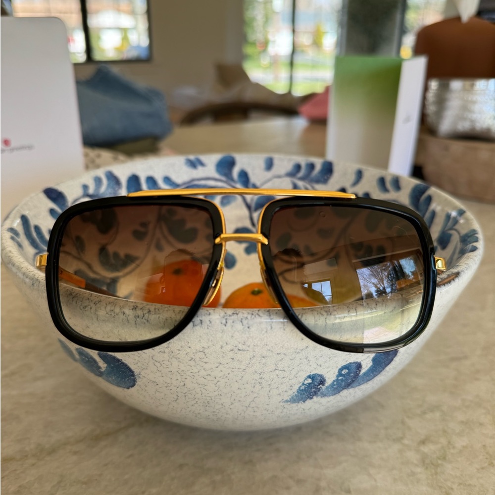 DITA LXN-EVO men’s sunglasses matte black with yellow gold